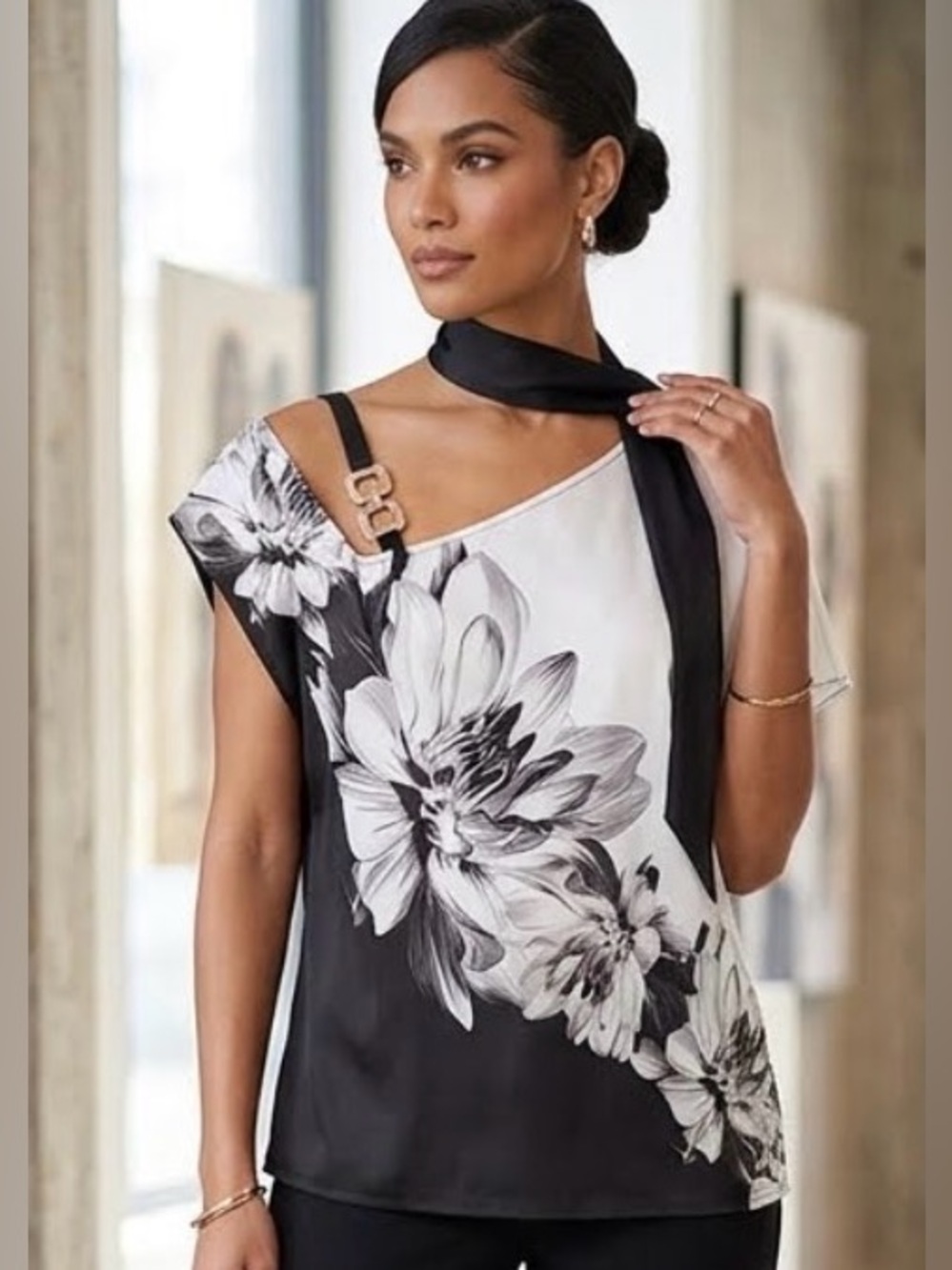 Get ready for next Summer with this beautiful off the shoulder dress shirt.